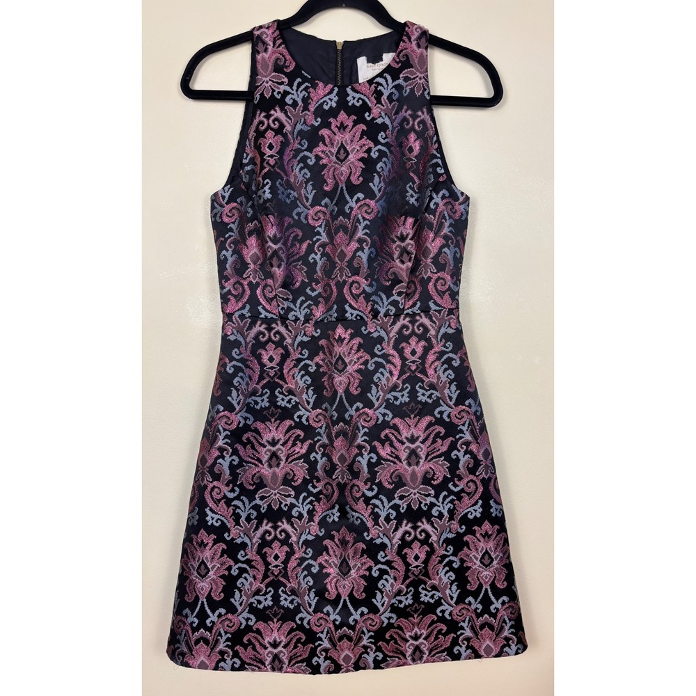 KATE SPADE Tapestry Jacquard Mini Dress Multi Women Size 2 Sleeveless Formal‎ - Picture 2 of 10